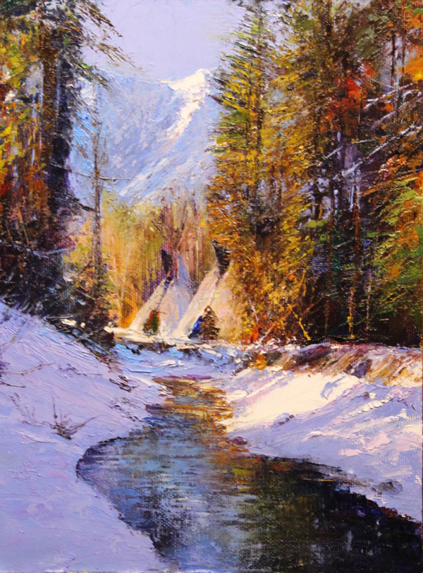 Sunlit Teepees-Paul Dykman