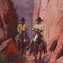 Paul Dykman. Oil paintings. Western Artwork. Box Canyon