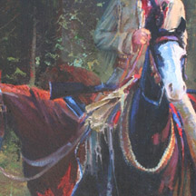 Paul Dykman. Oil paintings. Western Artwork. Hunters Paradise