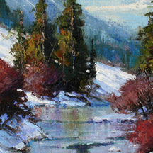 Paul Dykman. Oil paintings. Western Artwork. Iced Over