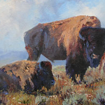 Paul Dykman. Oil paintings. Western Artwork. Signs of Spring