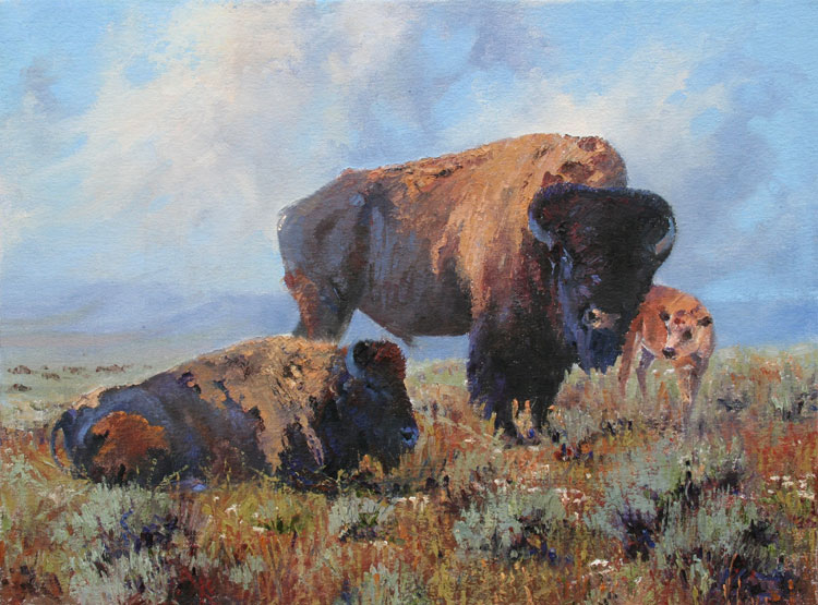 Paul Dykman. Oil on Canvas. Signs of Spring