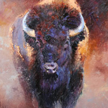 Paul Dykman. Oil paintings. Western Artwork. Step Aside