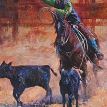 Paul Dykman. Oil paintings. Western Artwork. The Last Two