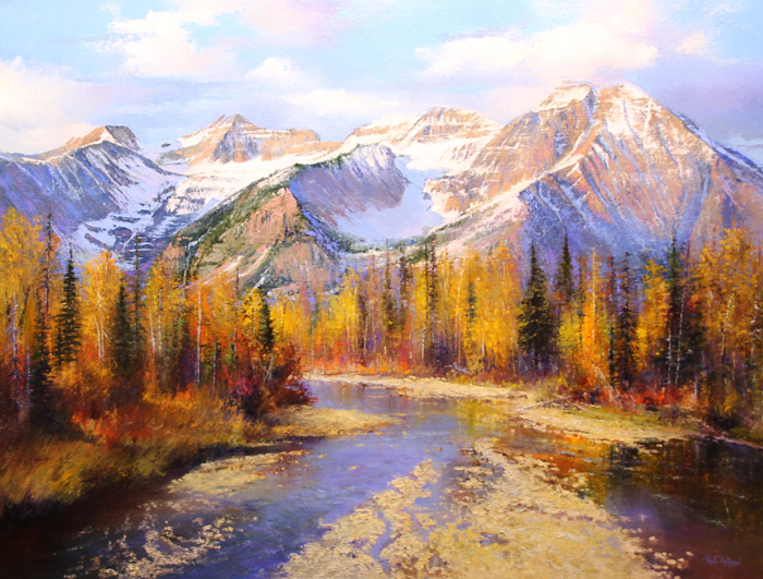 Artwork of Paul Dykman. Landscapes. Mountainscapes. Colorful Reflections.